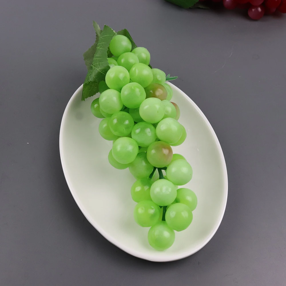 Simulated fruit and vegetable models, cabinet decorations, dance props, simulated handles, 60 large grapes, plastic