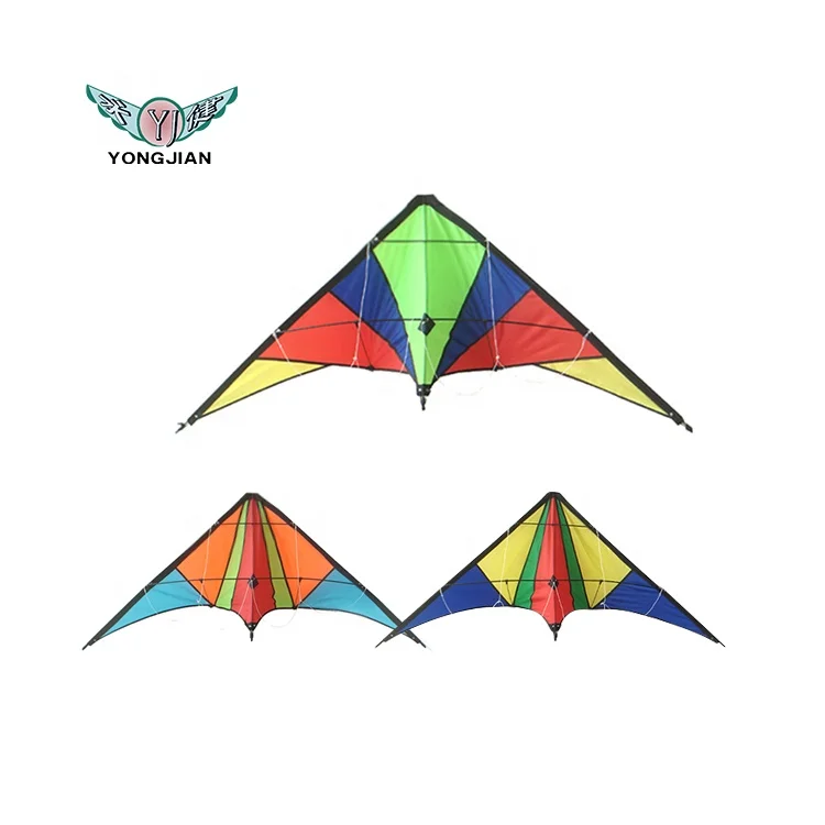 custom promotional playing ozone mono  parafoil training  stunt kite with flying thread