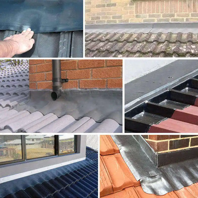 ANTI Wall Connection Tape, Chimney Connection Tape, Self-adhesive Chimney Flashing Tape, Roof Cover, Aluminium, Butyl