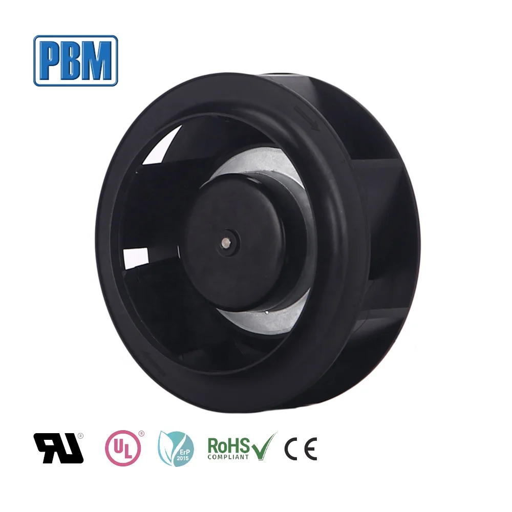 175mm 12V EC DC Backward Curved Centrifugal Ventilation Fan for Purifier