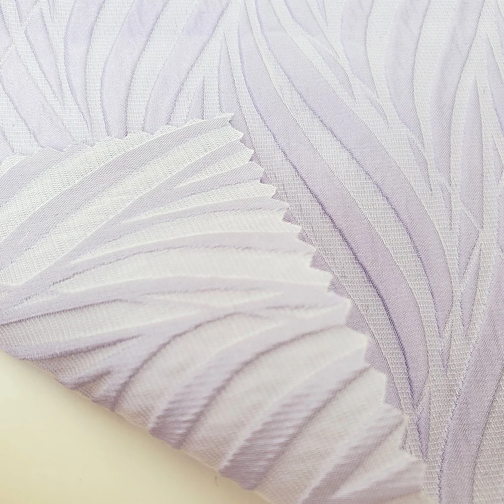Beautiful Ladies woven 96% Polyester 4% nylon customized Jacquard fabric for Summer