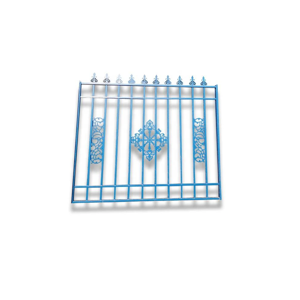 High quality Cheap Wrought Iron Fence Panel Steel Metal Picket Ornamental Fence