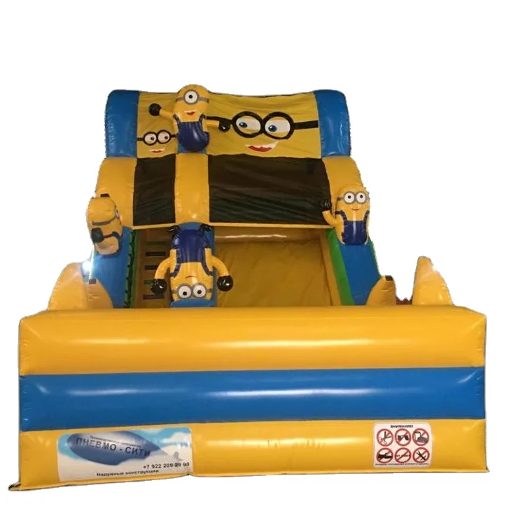 The Latest Cartoon Yellow Inflatable Slide