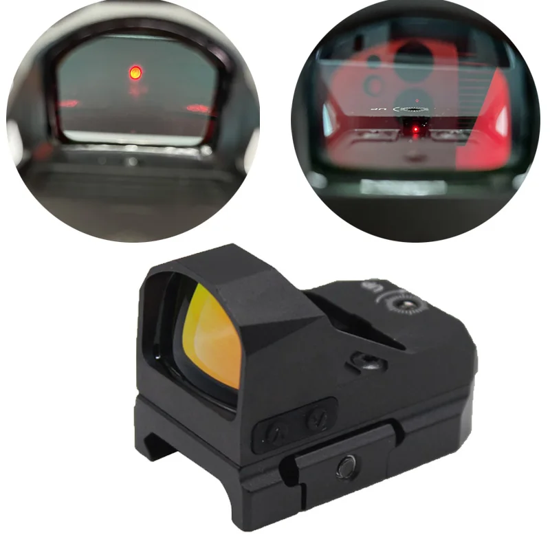 
Funpowerland 1x17x24 AR15 M4 Pistol Red Dot Scope Mini Sight With IPX6 Water Proof Fit 21mm Picatinny Rail 