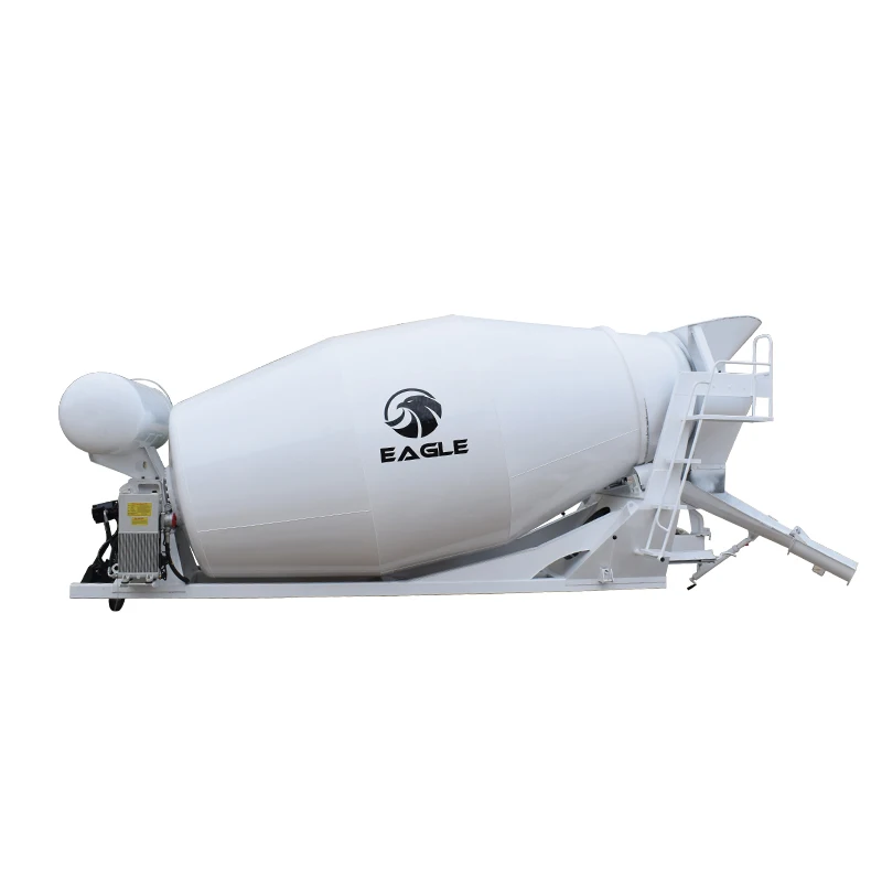 1-18m3 concrete mixer transit drum heavy duty concrete mixer tank with Core Pump and Engine Components