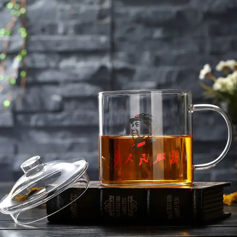 Creative Heat-proof High Borosilicate Borosilicate Juice Transparent Vertical Striped Glass Cup