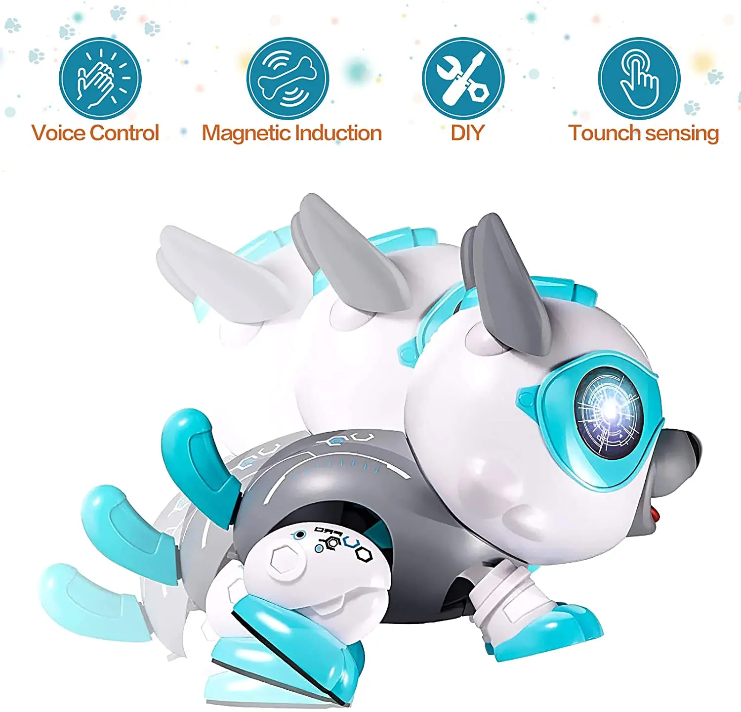 Stem DIY Pet Dog Toys, DIY Robot Dog Toys for Kids, Interactive Remote Control Puppy Robot Pet Toy, Robot Dog for Sale