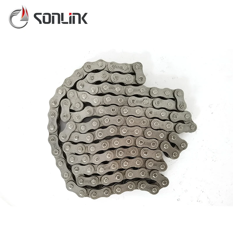 Motor Cycle Steel Roller Chain Accessories High Wear Resistance