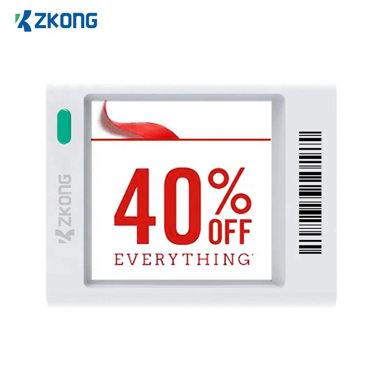 Zkong Manufacturer Multiple Models 1.5,13.3 E Ink Display Touch Wifi Bind Esl Tags And Commodities Label Tags