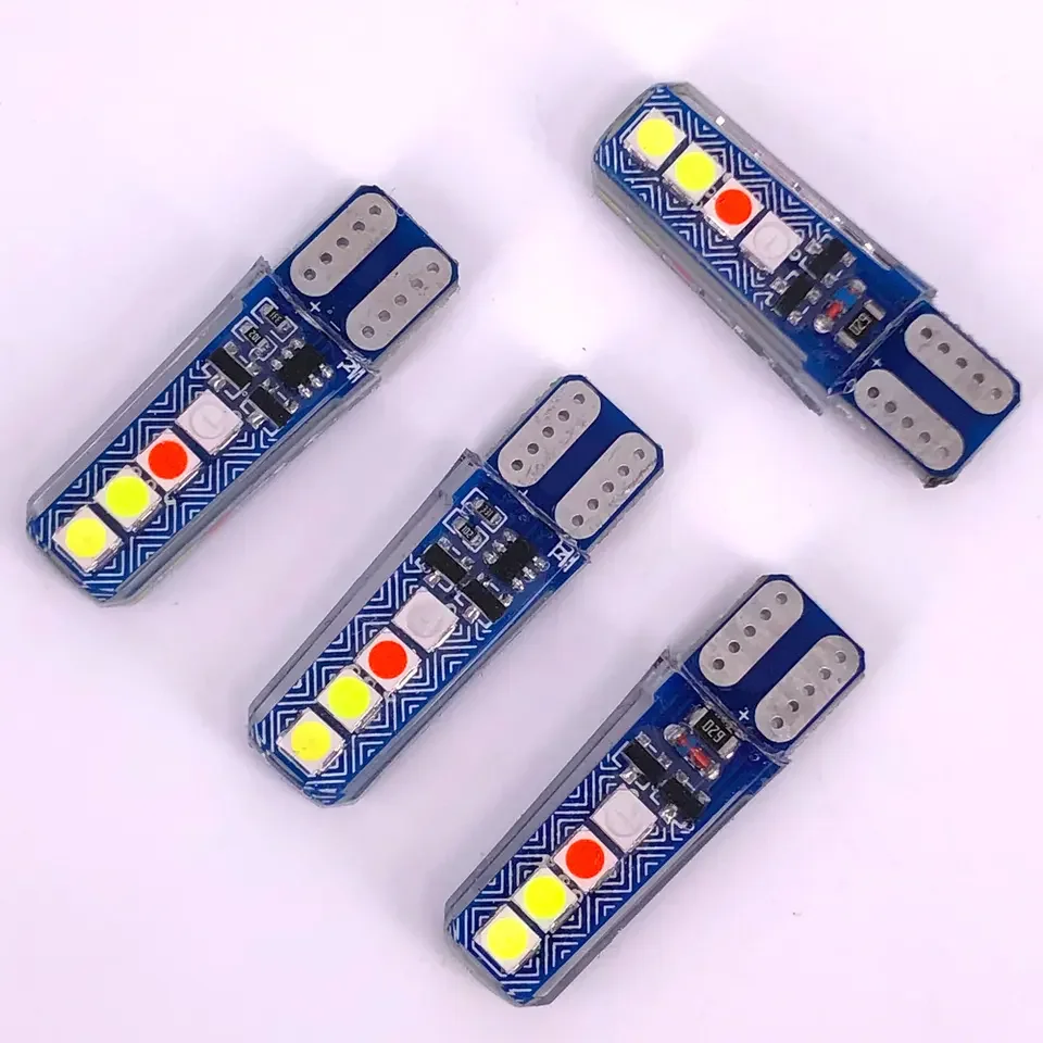 Factory Outlet Super bright car LED wide light bulbs 3030 8smd T10 License Plate Light indicator lights for cars