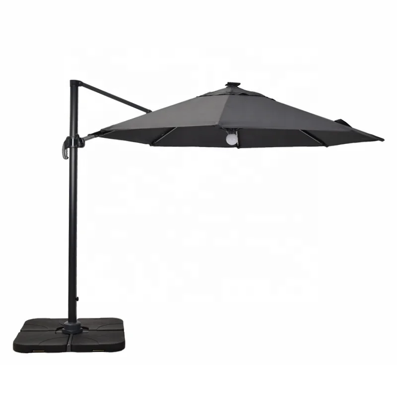 
Hot Sale Professional OEM Factory Outdoor Furniture Patio Restaurant Garden Parasol With LED 