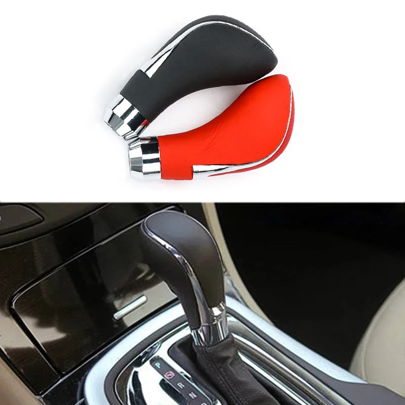 Universal Red and Black Automatic Car Gear Shift Knob Stick Head Handle