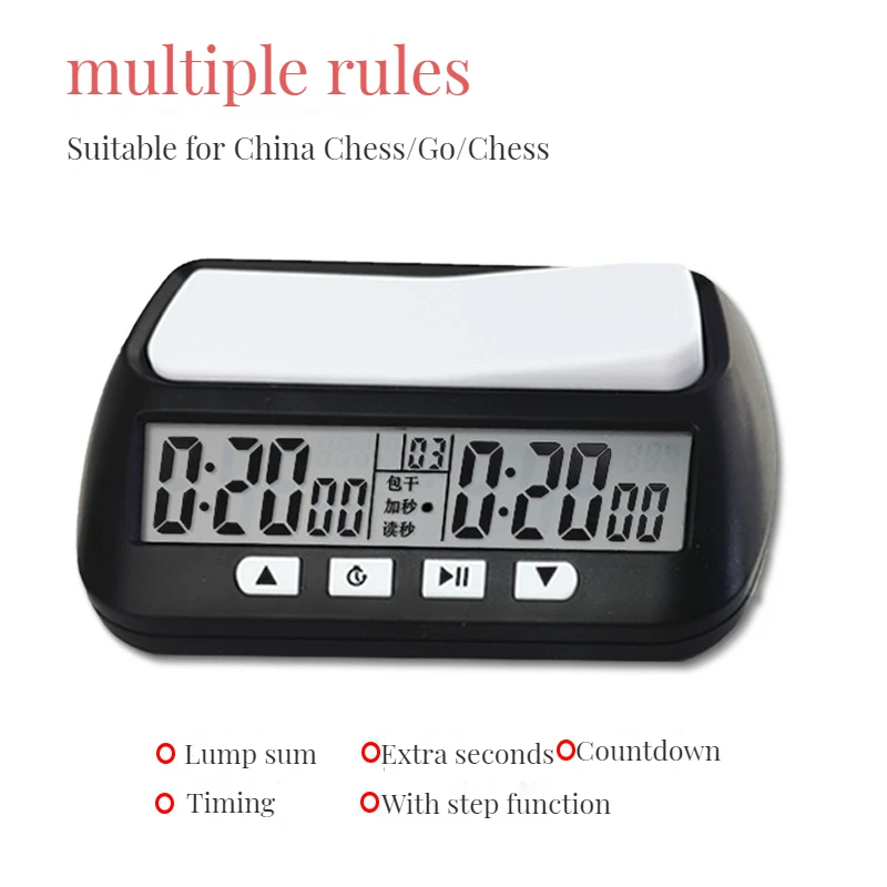 Professional Digital Chess Timer Chess Game Multifunctional Board Game Timer Dgt Chess Clock