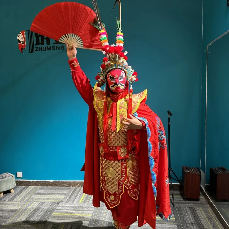 Унисекс традиционный костюм оперы Сычуань вдохновленный культовым костюмом талисмана китайского оперного льва