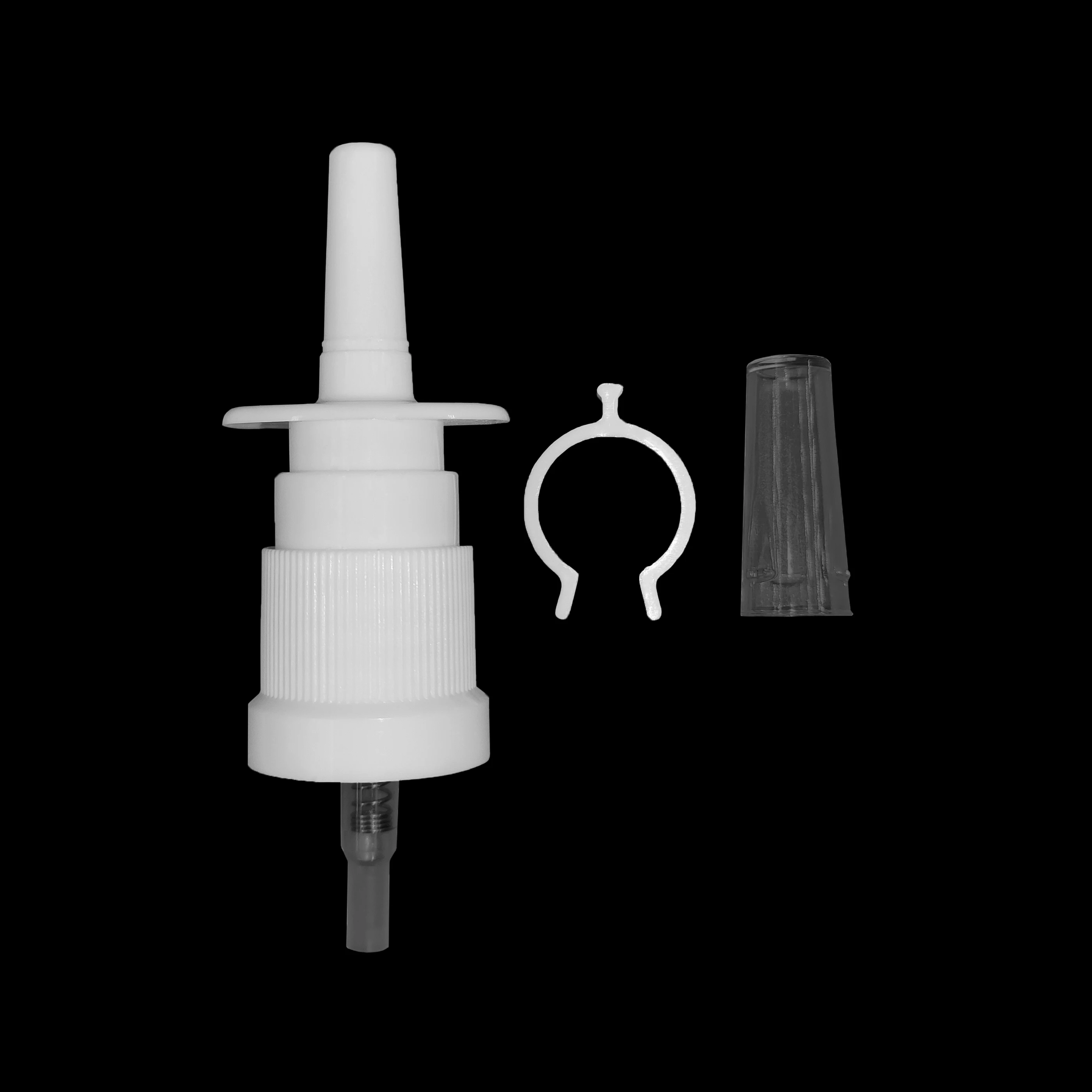 18mm Plastic sprayer pump spray caps new transparent medical use nasal sprayer for nose spray