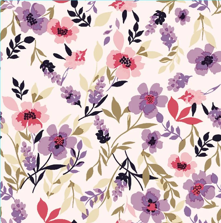 75DX75D 100DX100D 150DX150D Italian Chiffon Japanese Silk Fabric Digital Printed