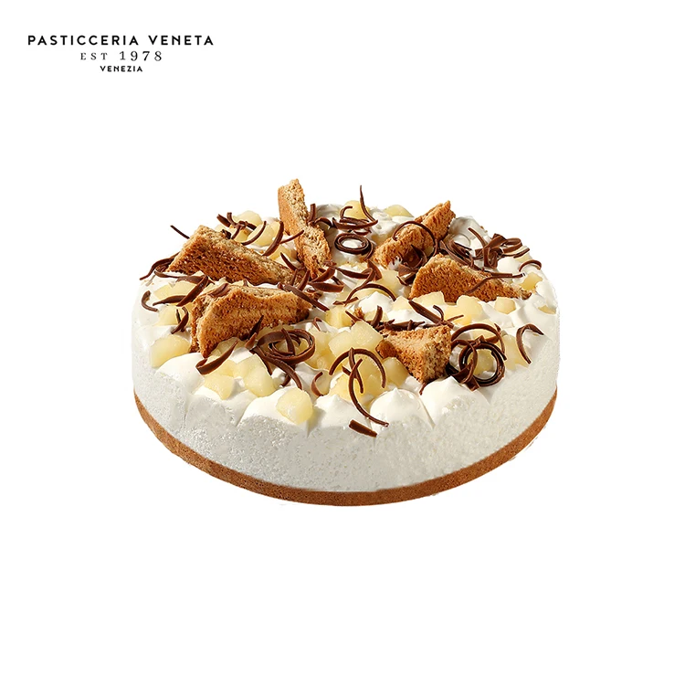 
High Quality Ricotta Cheese And Pears Display Wedding Appel Chiller Cake 