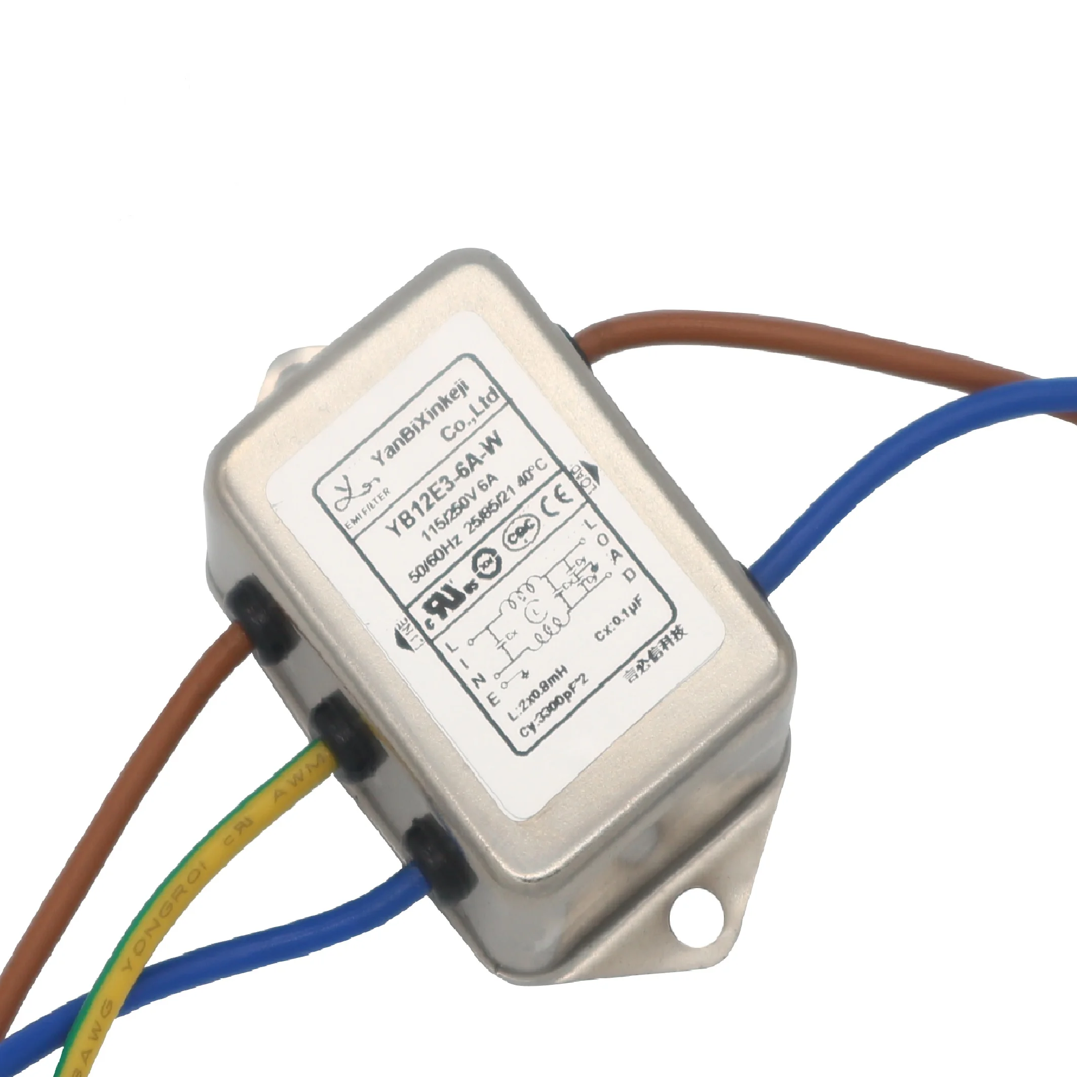 EMI Filter Manufacturers Produce High Quality Power Line Filters 1A~10A Single Phase EMI Filters