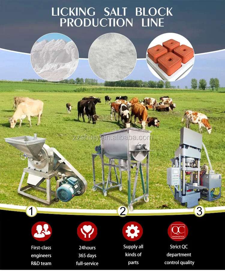manufacturer salt mineral block lick cattle lick press making machine