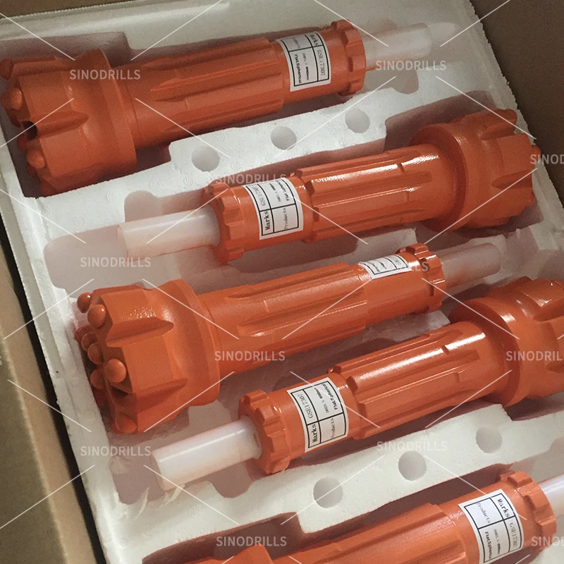 Sinodrills DTH Drill Button Bit DHD3.5 90mm Rock Drilling Tool Button Bits