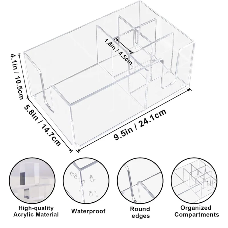 Customized Acrylic Cutlery Organizer
