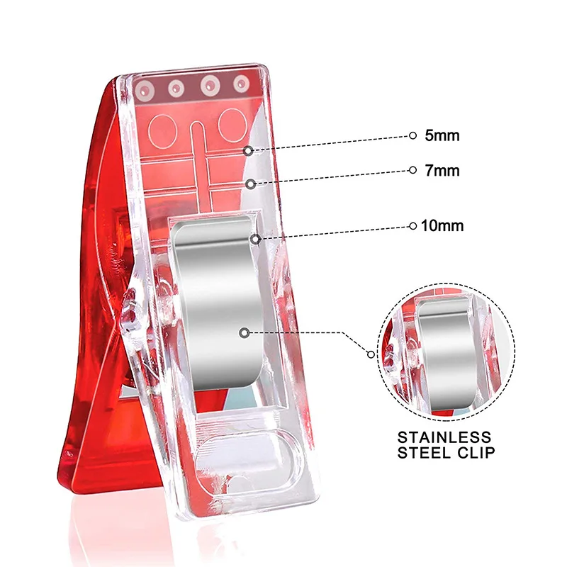 Random Color Customized Japanese Quilter Clips Fabric Binding Wonder Sewing Quilt Binder Clips