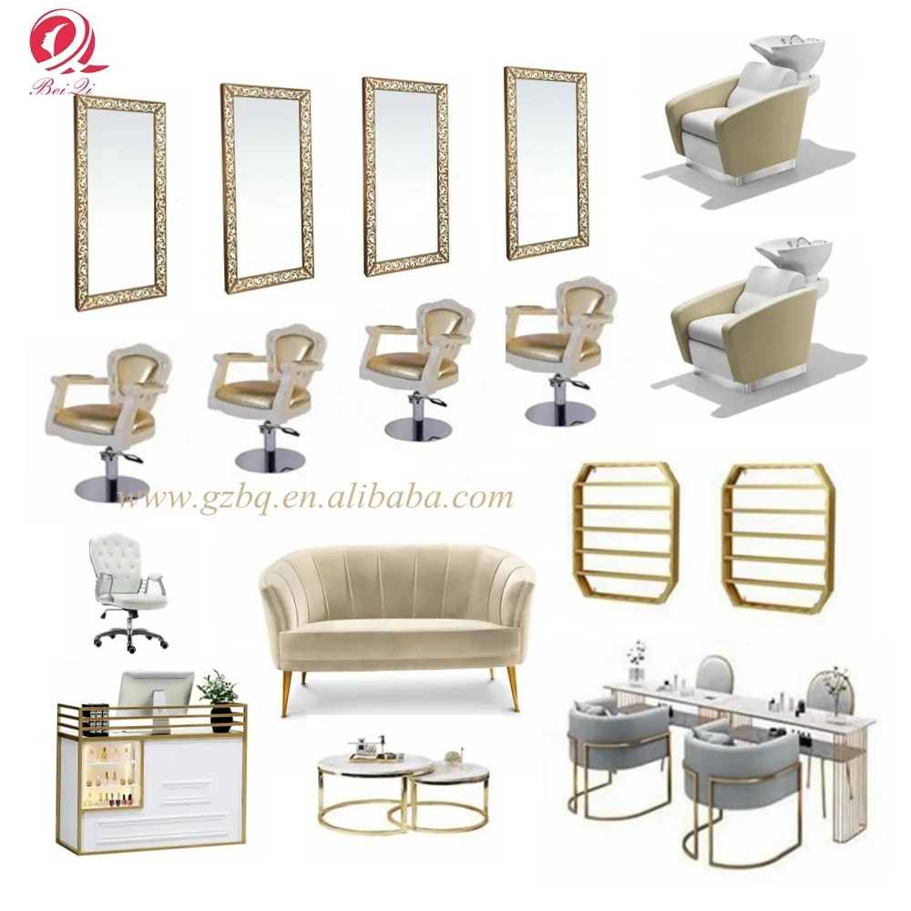 
Good quality nail salon furniture set pink ins style manicure table pedicure foot spa chair 