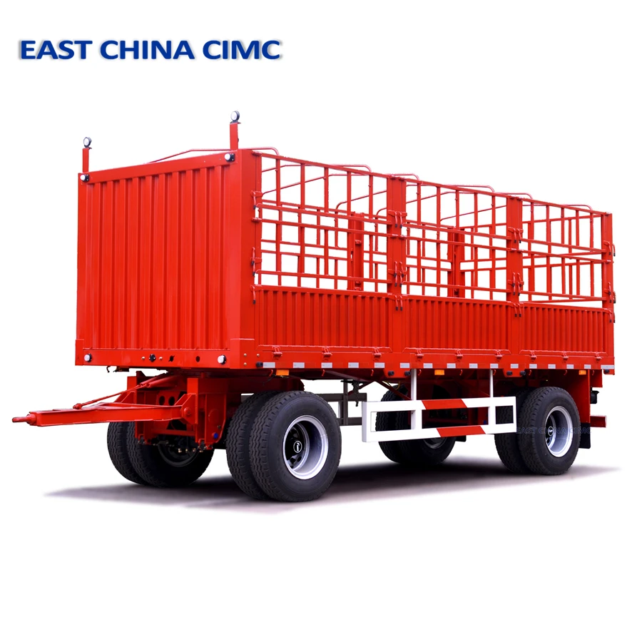 Turntable Drawbar Dolly Flatbed Lowbed Trailer CIMC for sale
