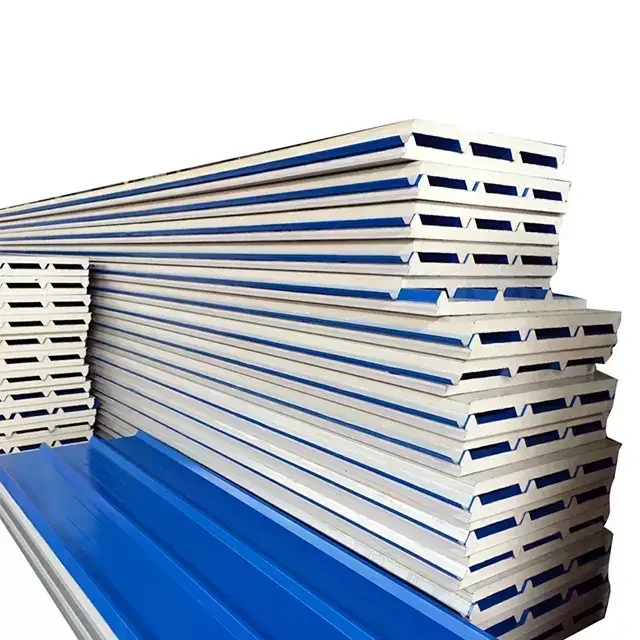 PU Sandwich Panel Fire proof Interior / Exterior Wall Panel decorative heat insulation metal panel