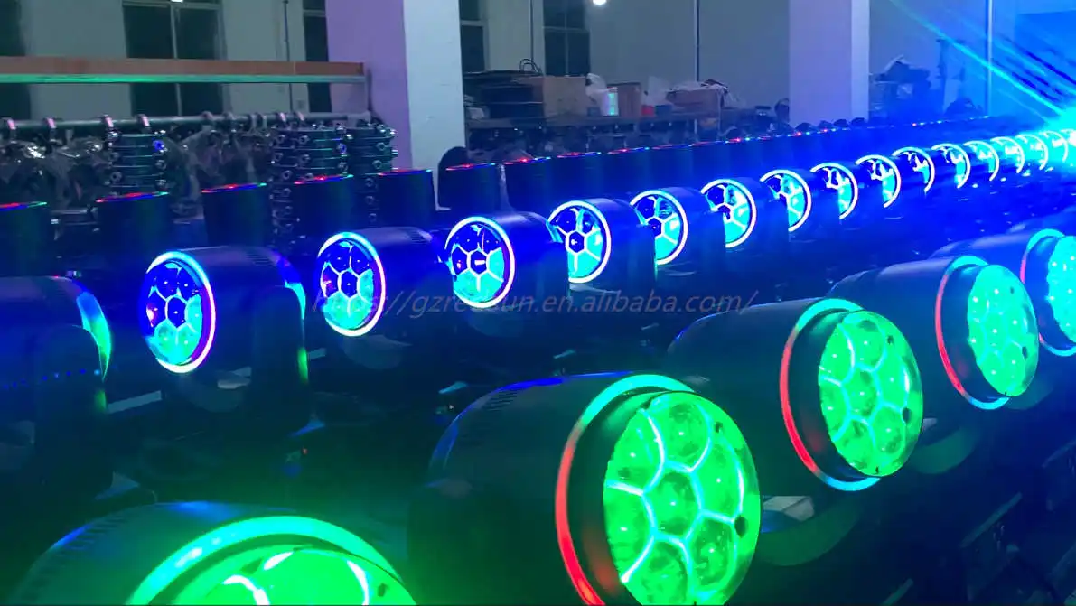 factory price High Brightness 7*40 watts  Mini moving head light  for stage and disco dj party Led Moving Head Light