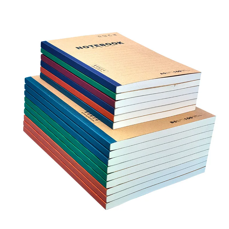 A5 kraft paper office soft cover notebook paper sheets sublimation notebook blank school notebooks wholesale
