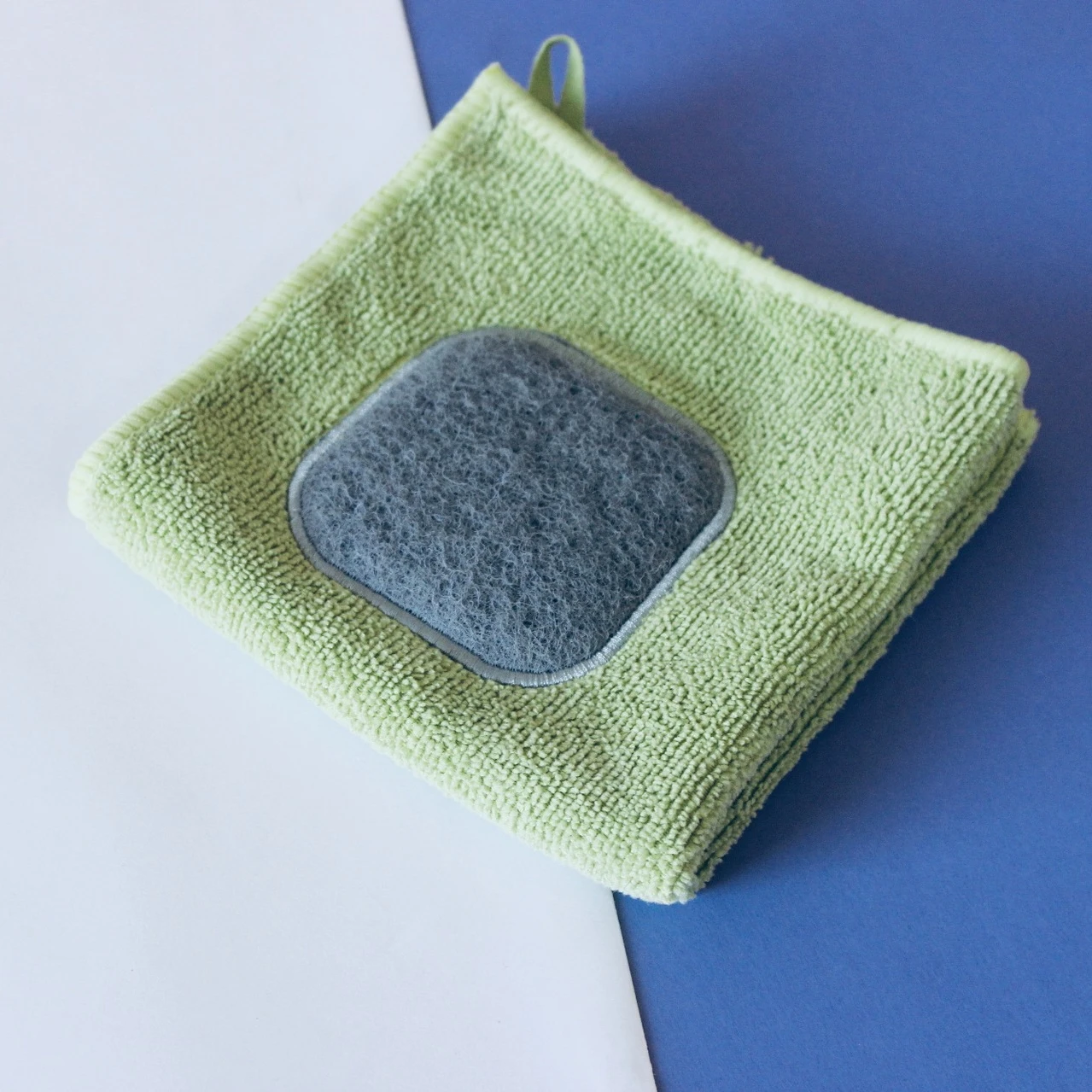 Kitchen cleaning soft absorbent dishes scouring pads ultra-fine cellulose color dish washing squares rags