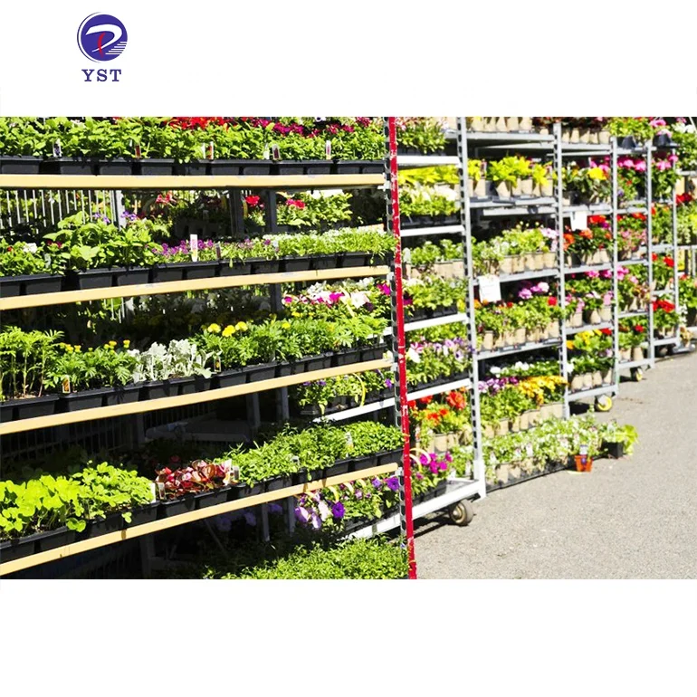 Transport storage nursery display flower greenhouse danish plant pot trolleys