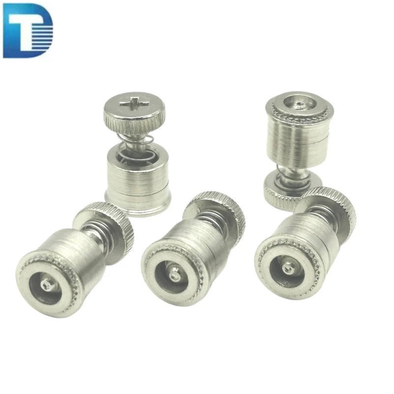 PFC2P PFC4 PF7M PF7MF PF41 PF50 PF51 PF52 ZDS PF09 M2.5 M3 M3.5 M4 M5 M6 Knurling Captive Panel Fastener Spring Loaded Screw