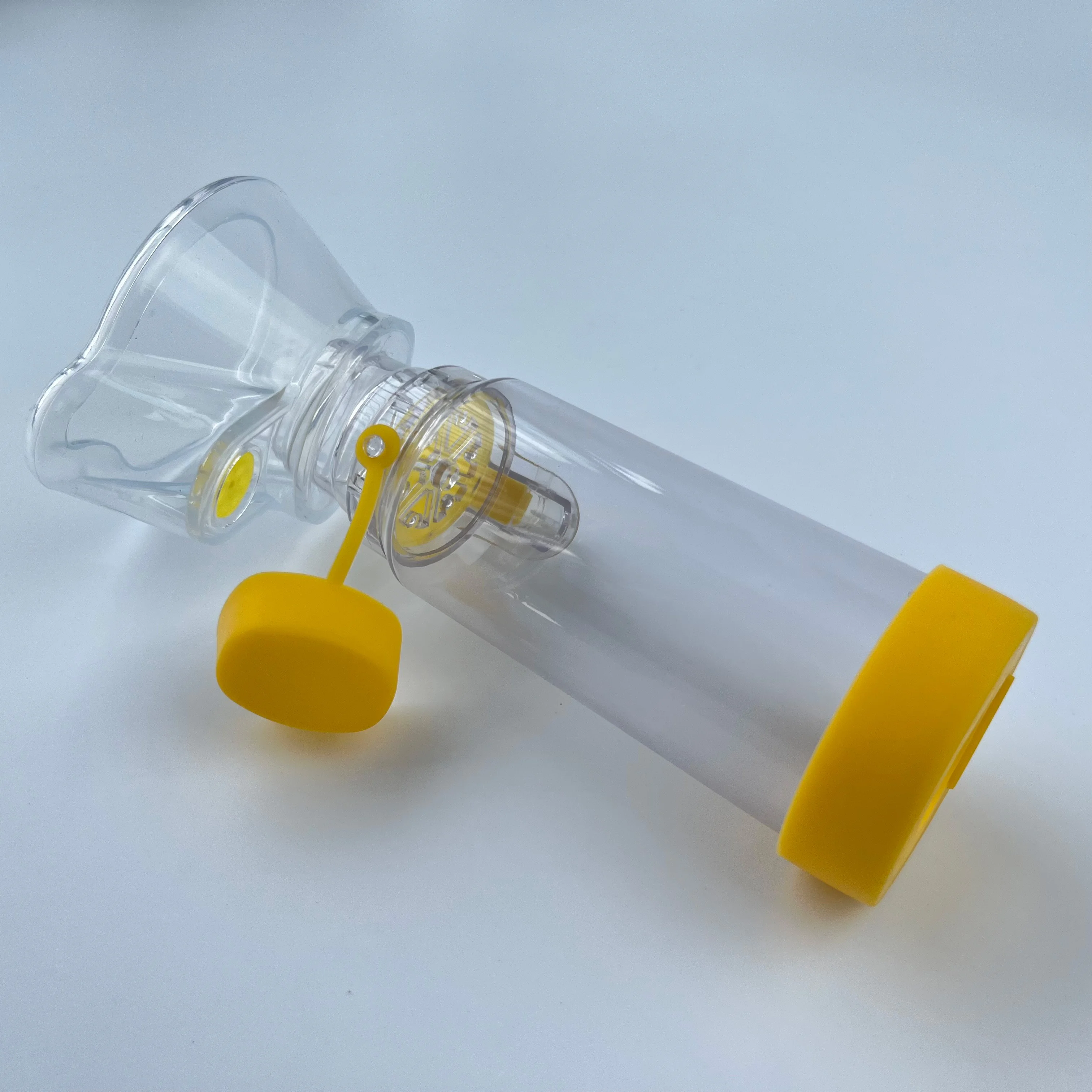 Inhaler spacer with silicone mask for Asthma Aerosol Chamber Mdi Spacer for Asthma Therapy