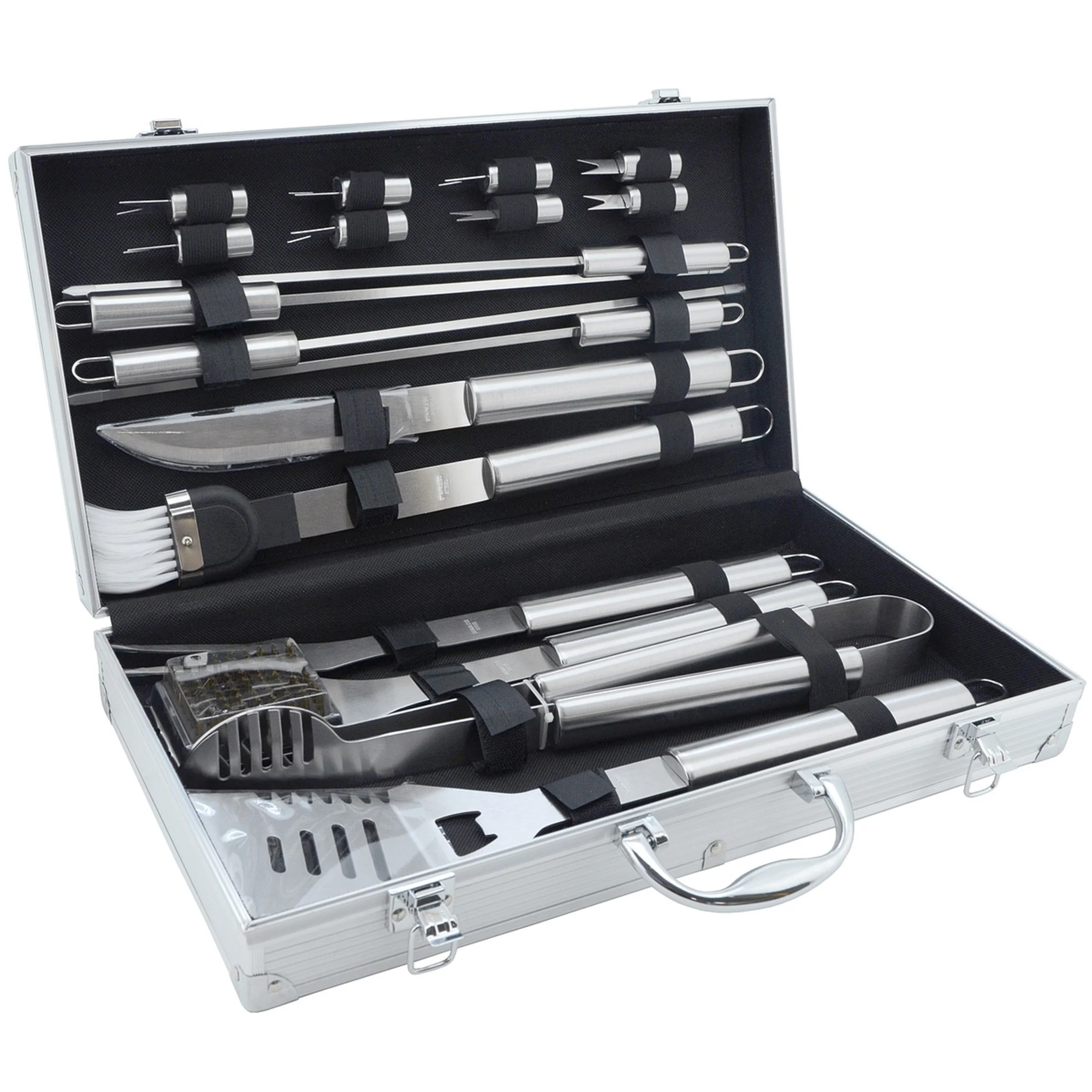 Custom Size Sliver Aluminum Knife Handle Tool Case with Foam