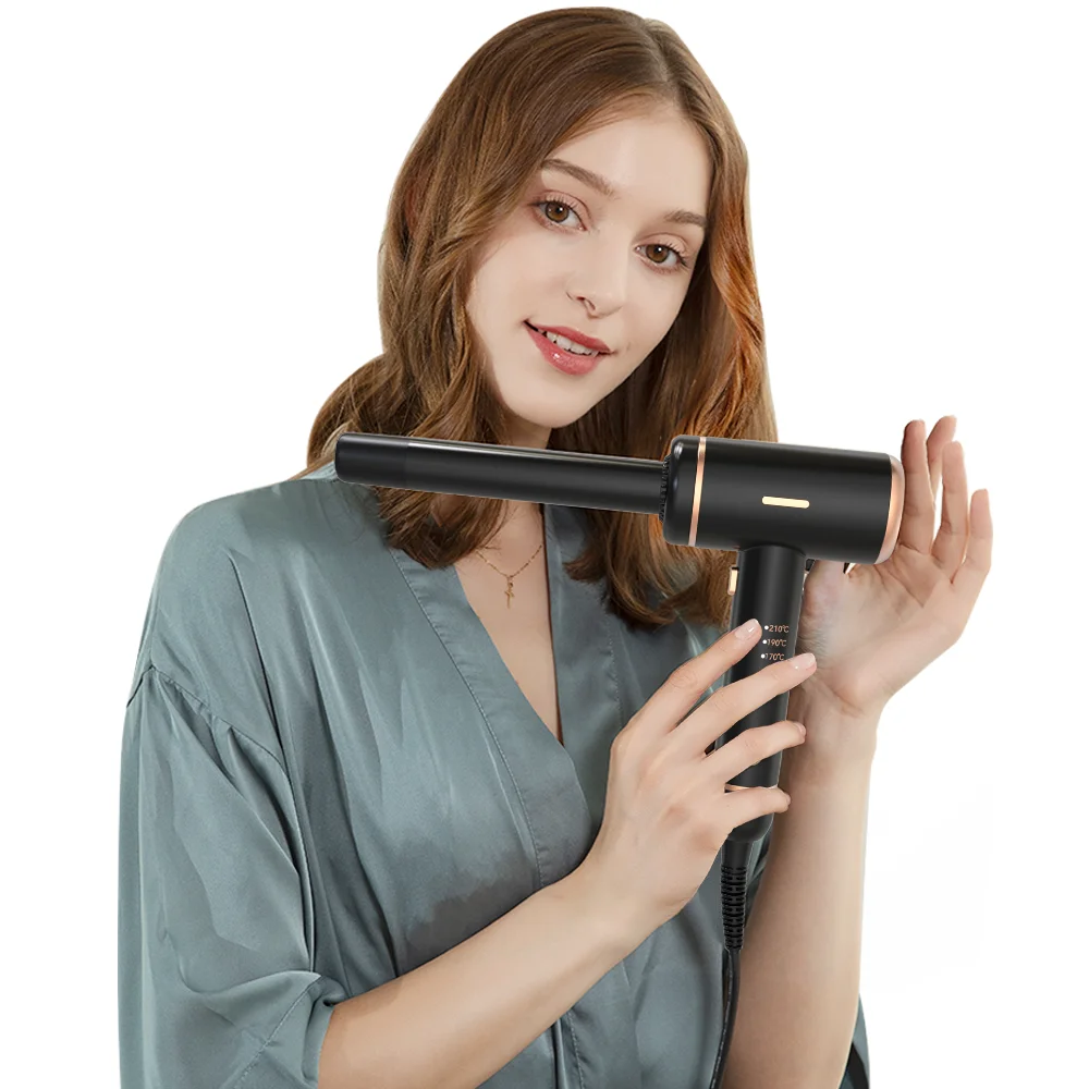 Directly factory 2 in 1 Multifunctional hair curler hair dryer Salon Equipment Chrome Hair Iron Appliance holder