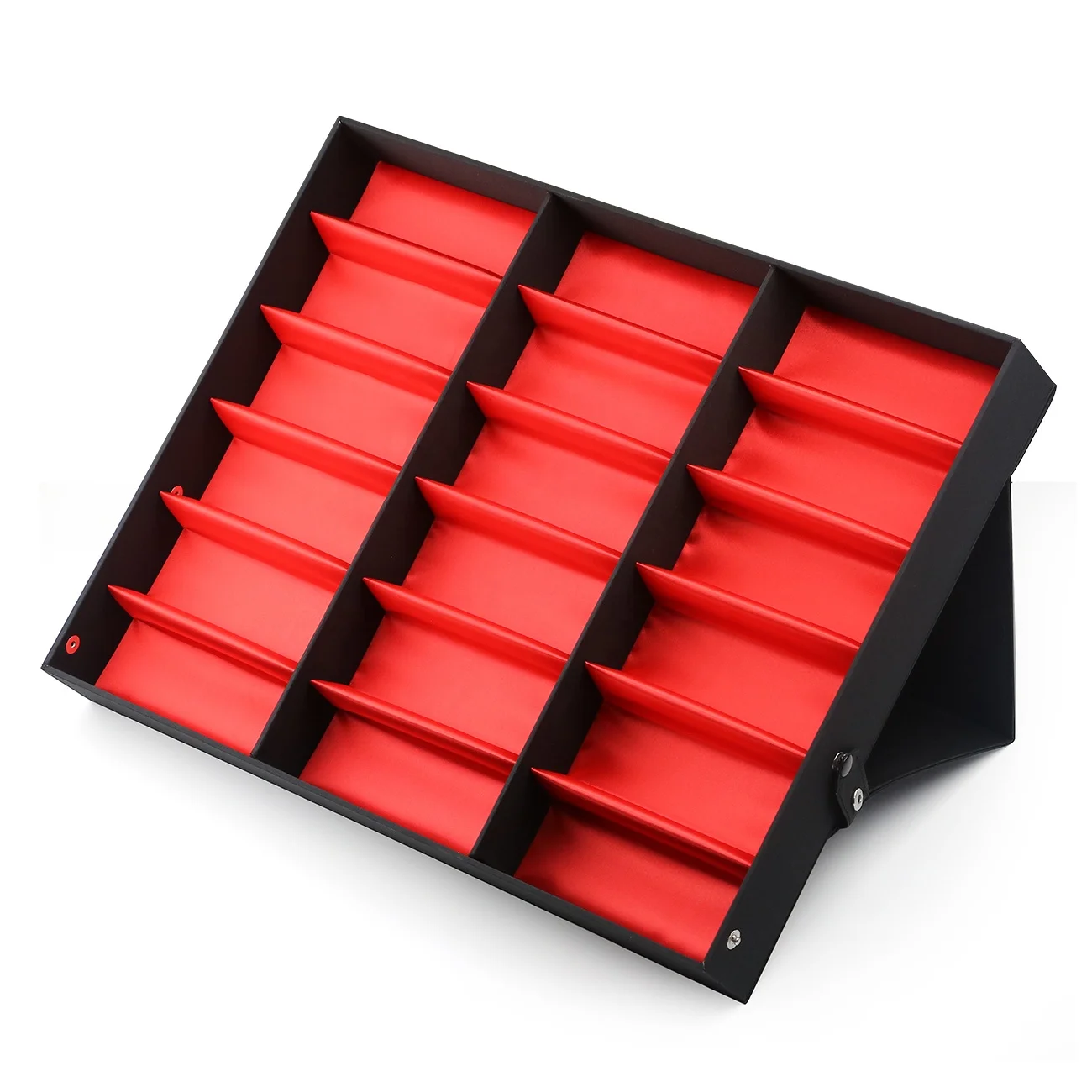 Dropshipping Big Sunglasses Case Box Eyewear Show Display Multi-Slot Sunglasses Organizer Storage Box 18 Slot Eyeglass Trays