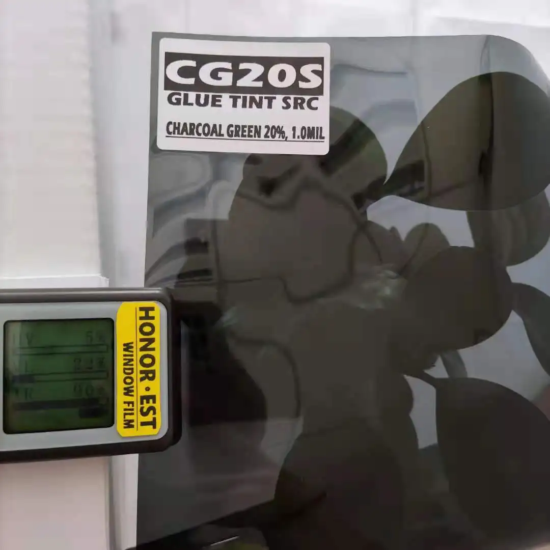 CG20S GOOD QUALITY VLT 20% IR 11% UV 99% GLUE TINT HEAT RESTANT WINDOW FILM CERAMIC SOLAR CONTROL WINDOW AUTOMOTIVE FILM