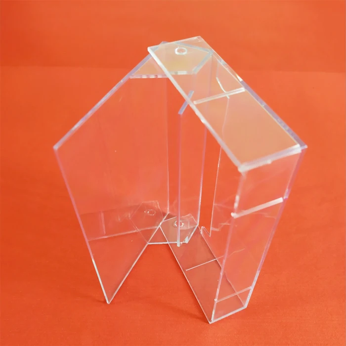 clear plastic audio cassette box
