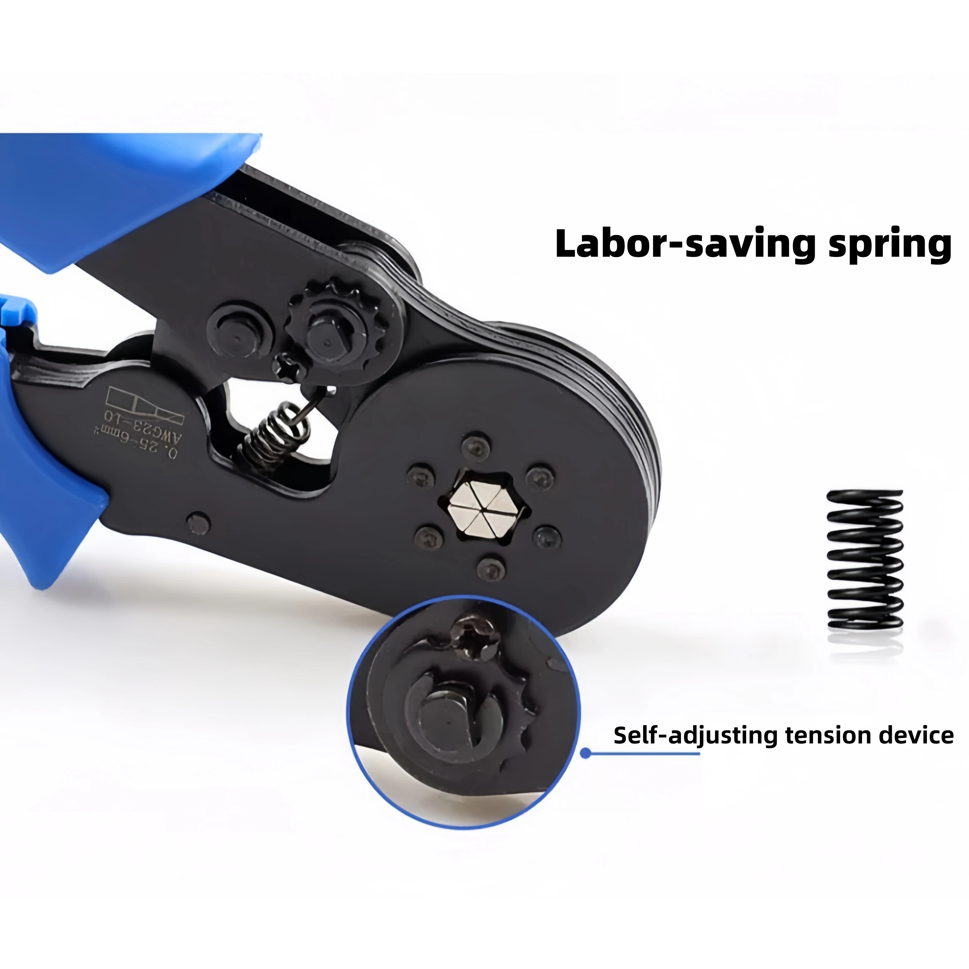 Square Cord End Cable Wire Sleeves Ferrule Stripper Terminals DIY Carbon Steel Solar Terminal Crimper Pliers