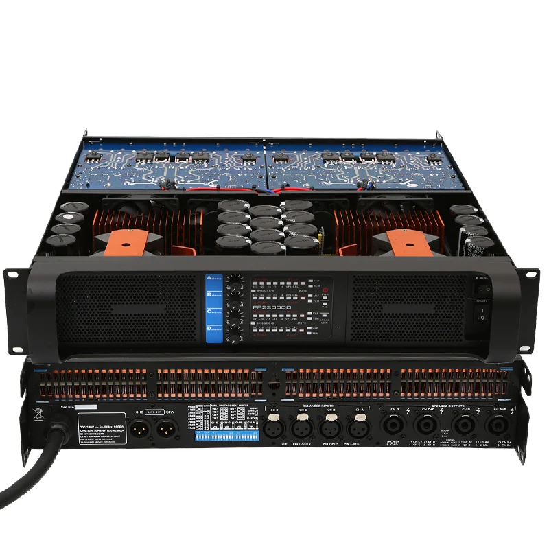  Vosiner сабвуферный усилитель 10000 Вт FP22000Q Профессиональный мощности класса td 4 канала мощность басов