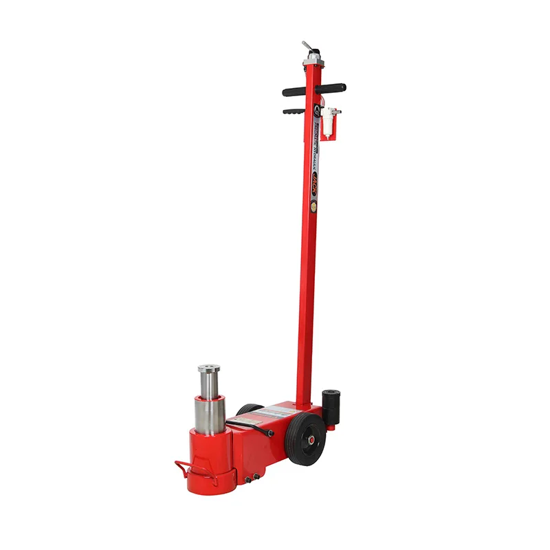 Pneumatic hydraulic vertical jack 50 ton  thick base heavy duty jacks for tipper truck
