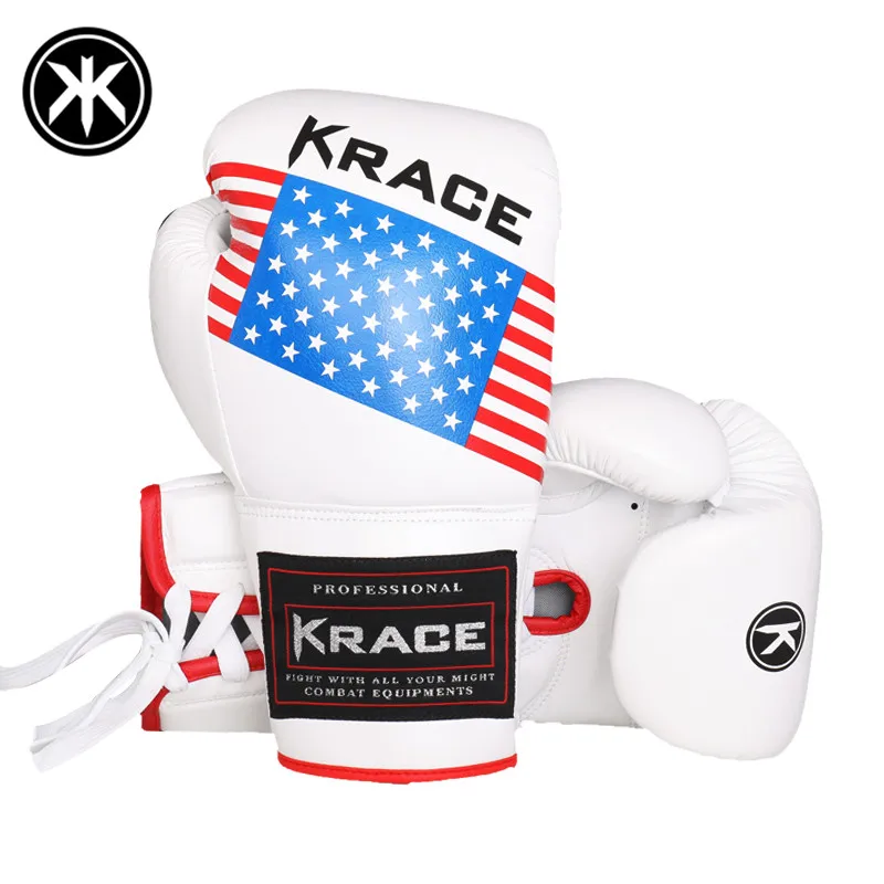 KRACE 2020 ODM custom logo ufc Manufacturer Wholesale Professional High Quality PU Leather Men Training kicking Boxing Gloves