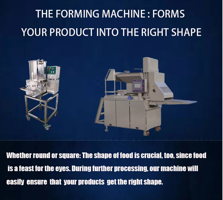 Hamburger meat ball chicken nugget vegetarian Meat Alternative Products Poultry forming machine