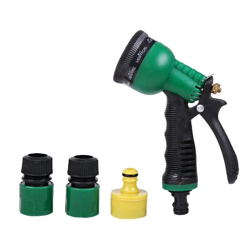 Garden Water Gun With Water Hose Water Spray Gun Outdoor Garden Washing Pets Washing