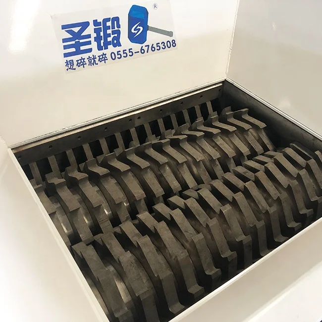 600 Model H13 Material Blade Wood Metal Plastic Garbage Shredder Machine