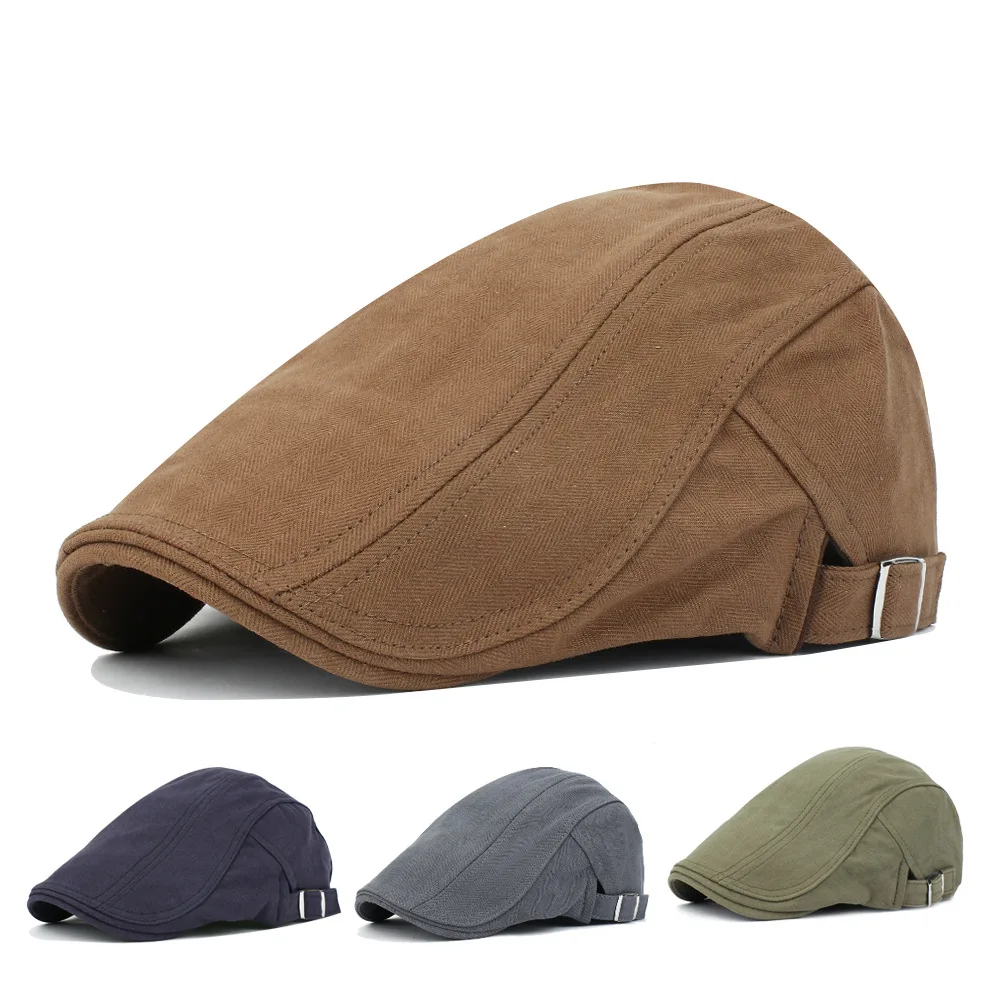 Custom Fashion French Style Vintage Cotton Beret Hat Ivy Hat Newsboy Hat