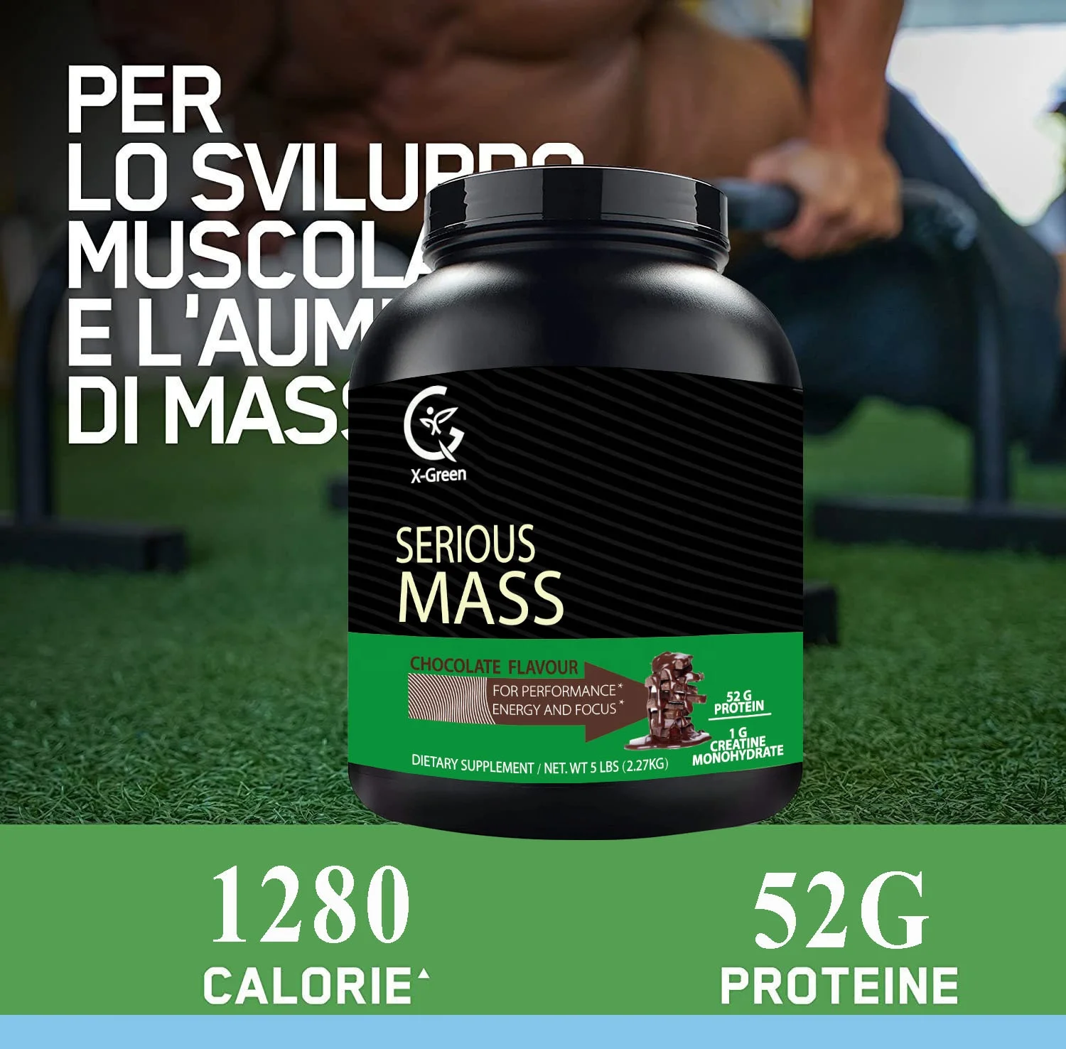 OEM Serious Mass Weight Gainer Protein Powder Vitamin C Zinc and Vitamin D for Immune Support 5 Pound Vanilla Flavor