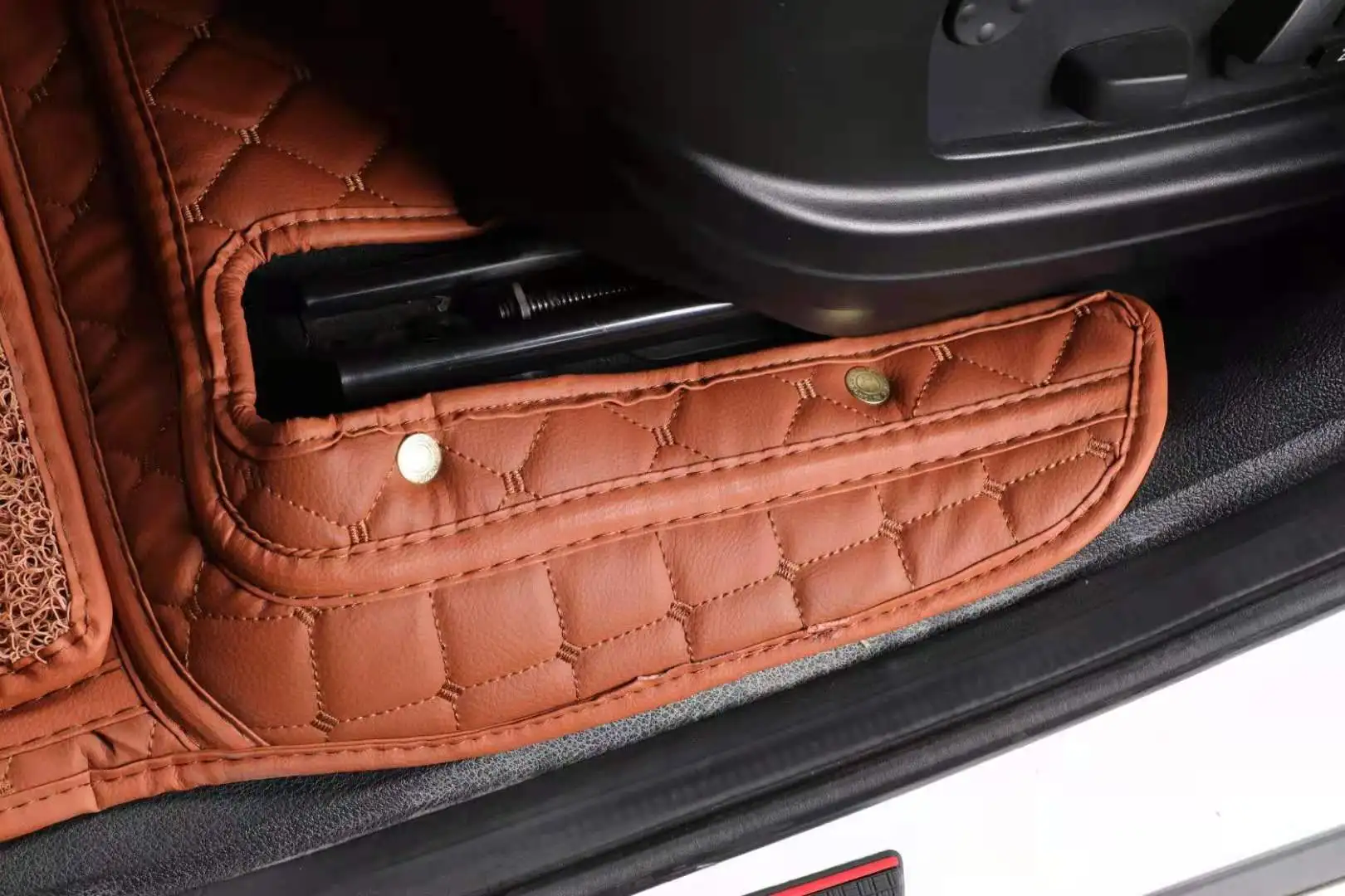 7D Car Floor Mat Covered with High Quality Leather Luxury Car Mats Use for KIA SPORTAGE 2017 2018